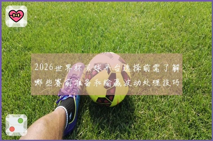 2026世界杯买球平台选择前需了解哪些赛前准备和输赢波动处理技巧